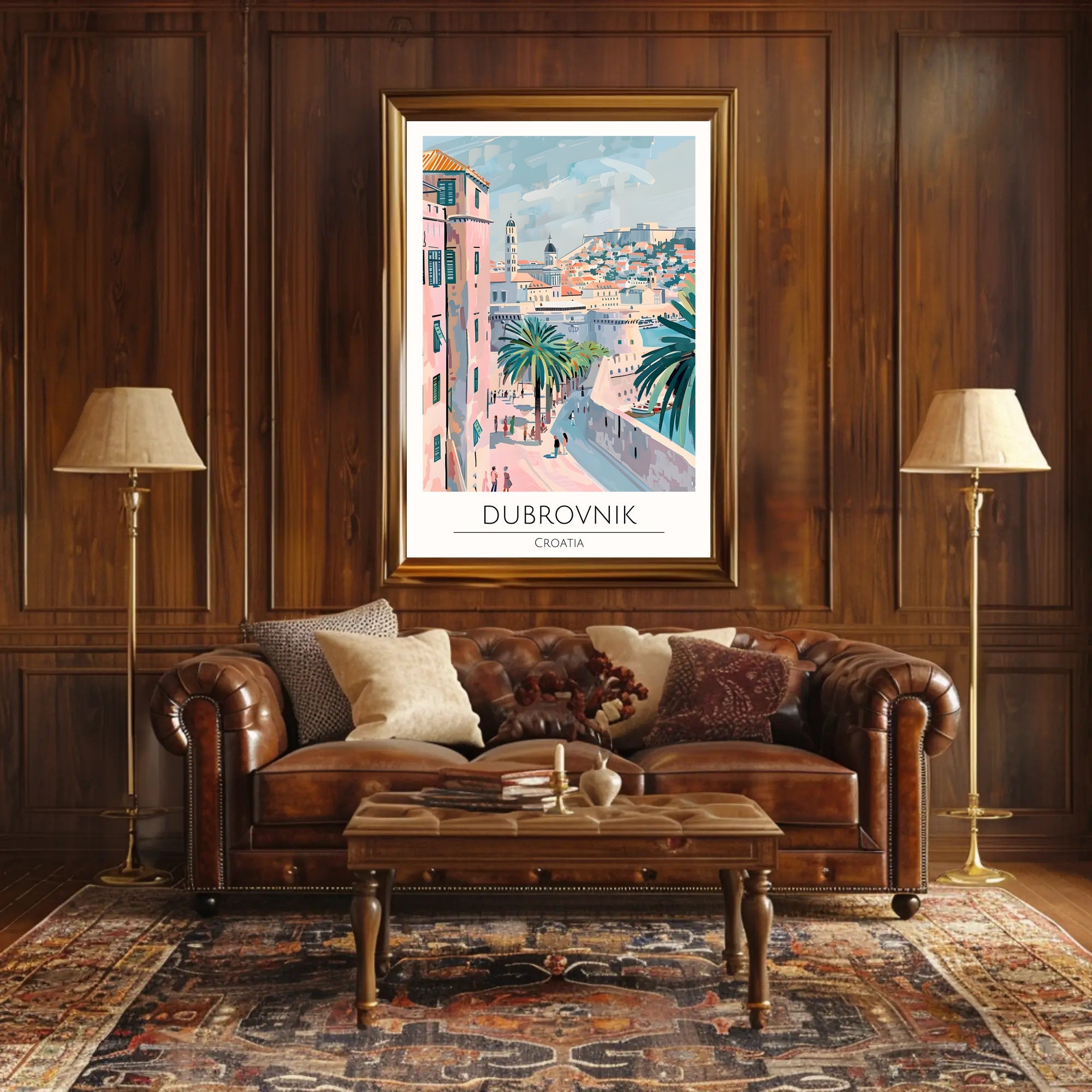 Dubrovnik Scenic View Poster PosterGoat