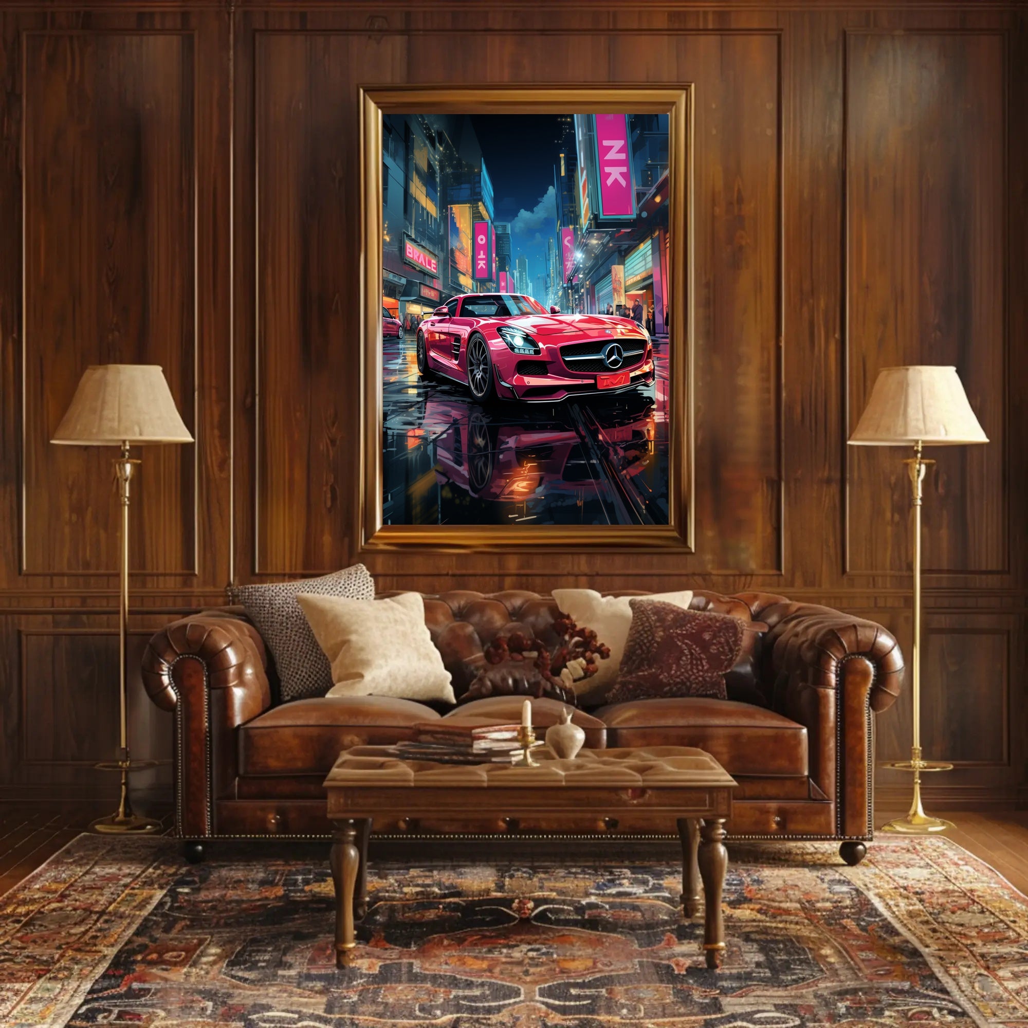 Urban Night Drive Poster PosterGoat