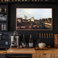 Italian Canal Scene: Nostalgic 18th Century Urban or Cityscape Poster