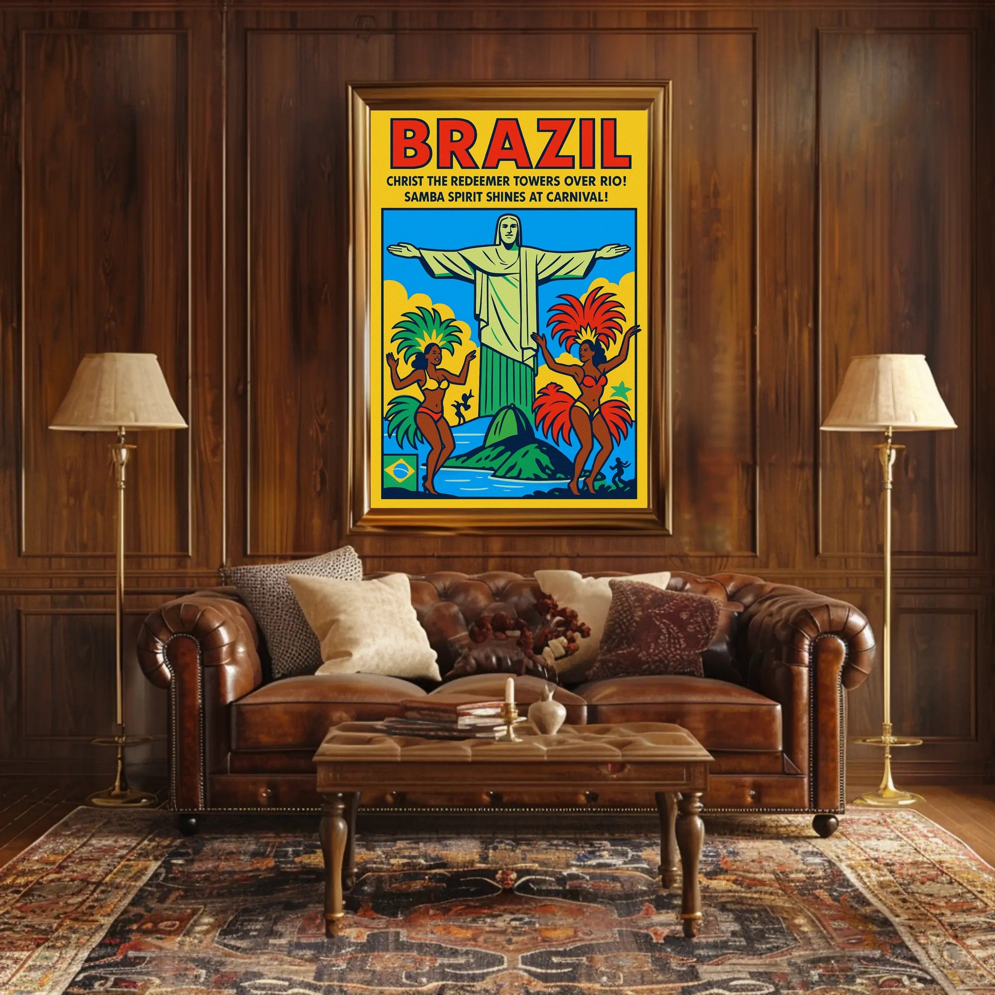 Brazil Carnival Celebration Poster PosterGoat