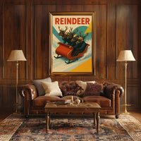 Reindeer Racing Adventure Poster