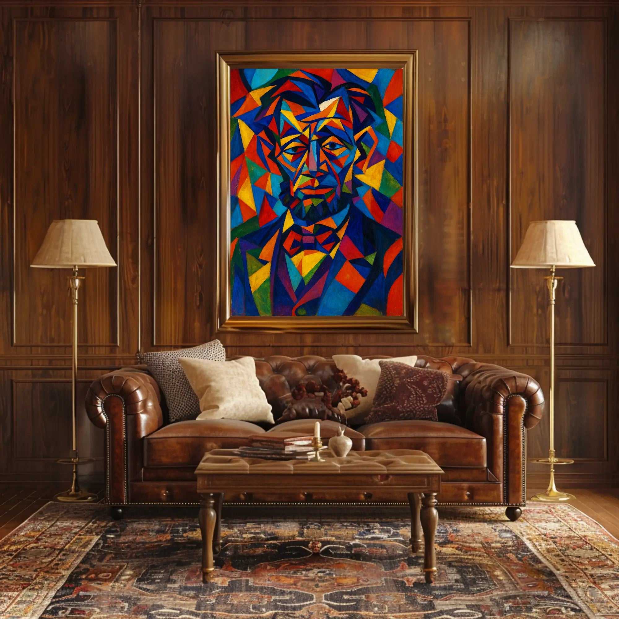 Cubist Historical Figure Art Print - Abstract or Artistic Poster