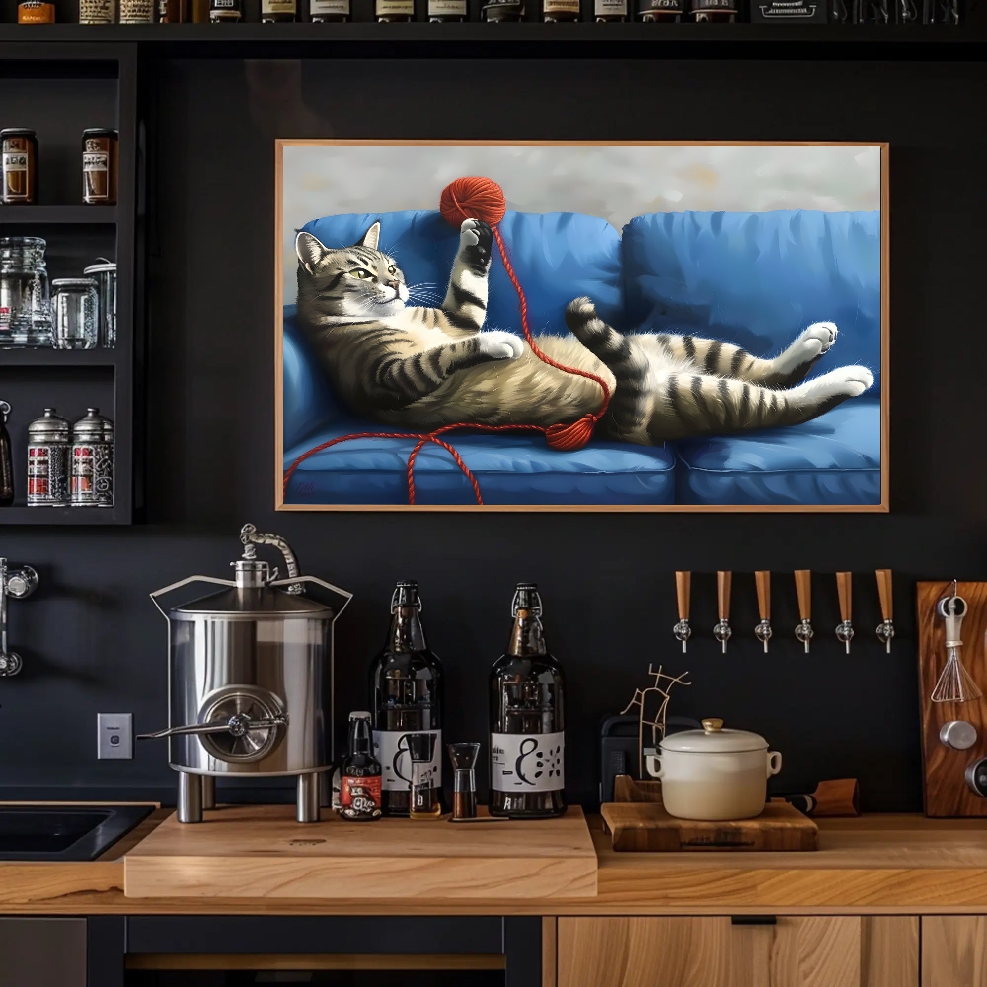 The Playful Cat Poster