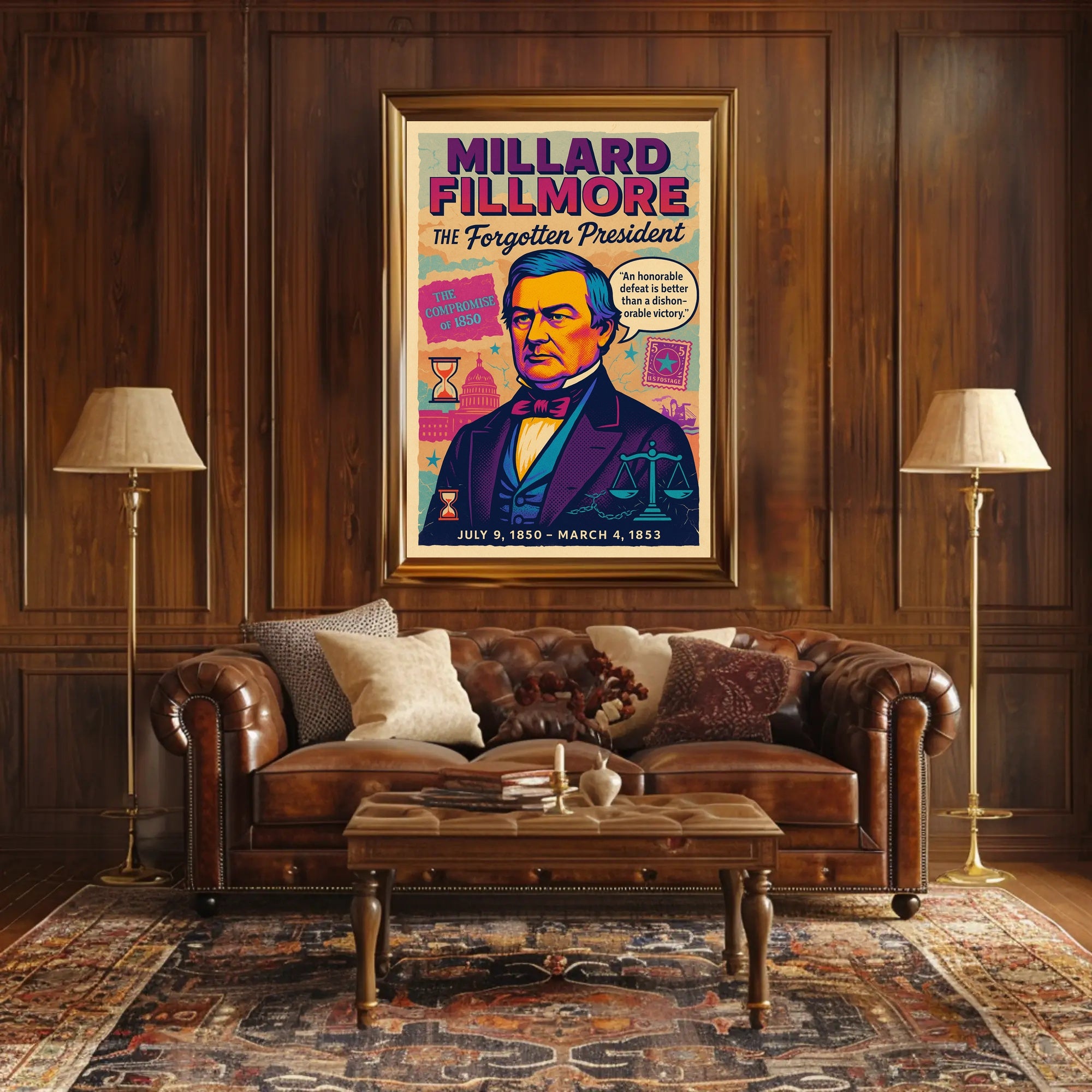 Millard Fillmore The Forgotten President Poster PosterGoat