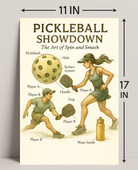 Pickleball Showdown Poster PosterGoat