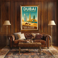 Dubai Poster Jewel of the Desert for Modern Home Decor