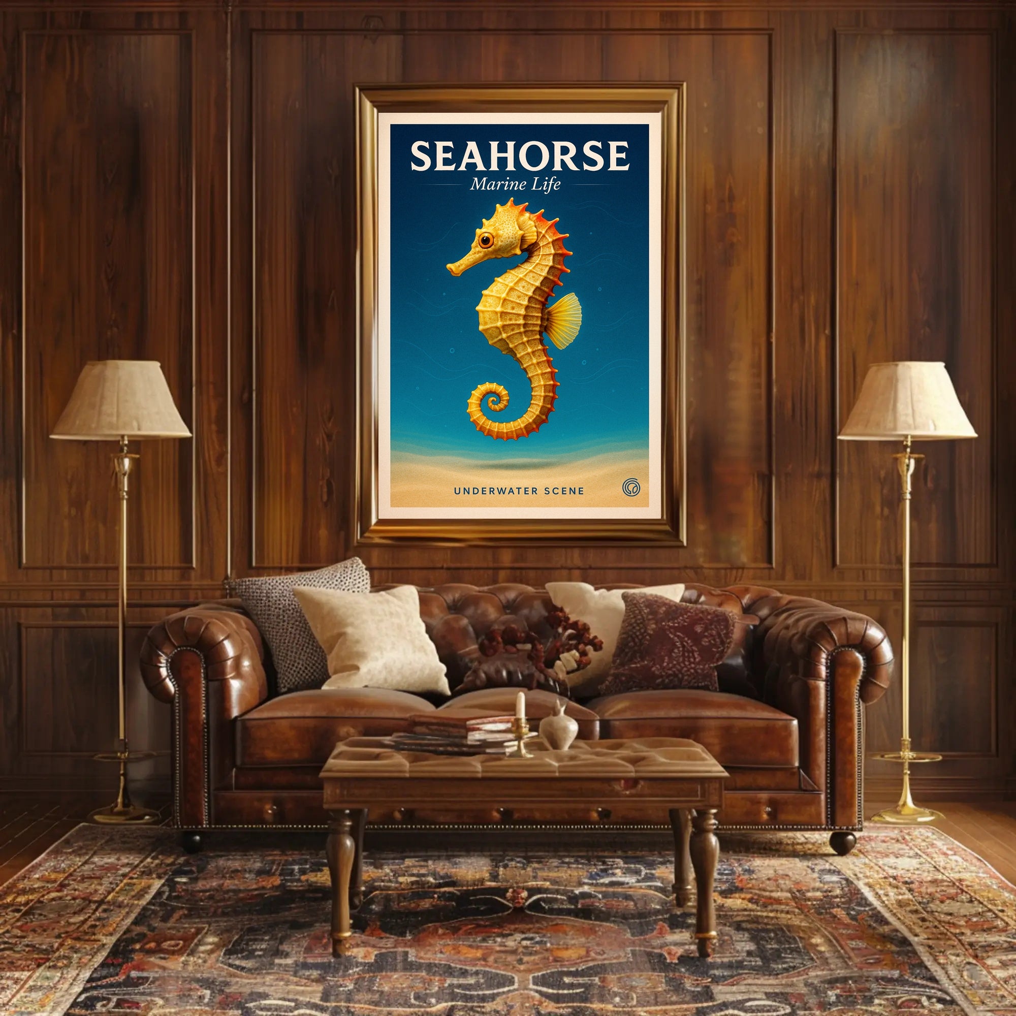 Seahorse Marine Life Poster PosterGoat