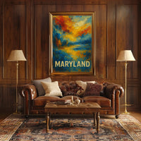 Maryland Abstract Landscape Abstract Poster