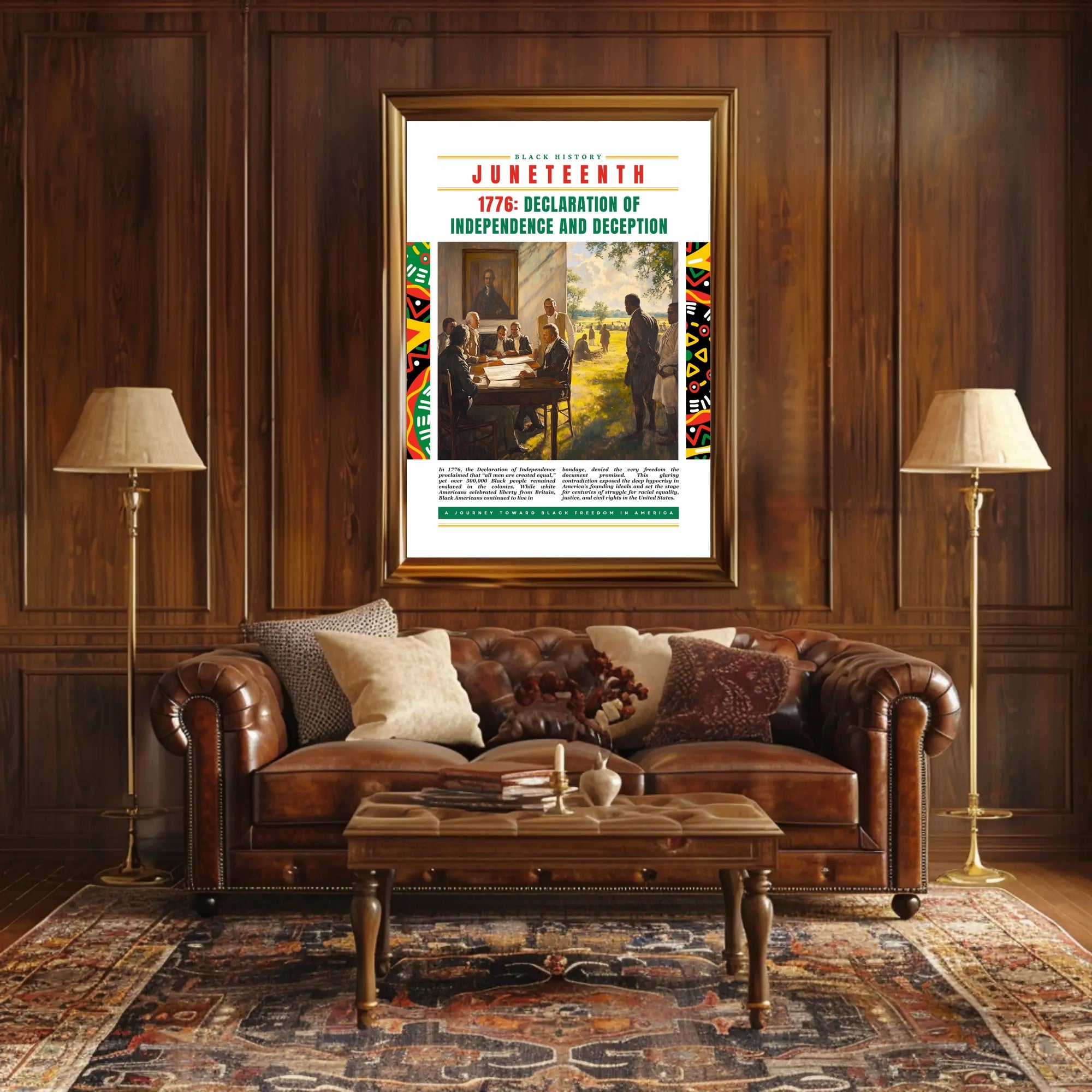 American Revolution in 1776 Historical or Presidential Poster