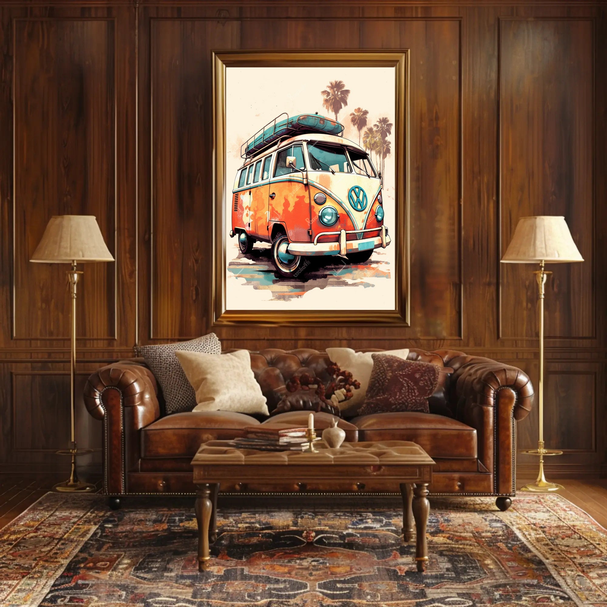 Vintage Road Trip Vibes Poster