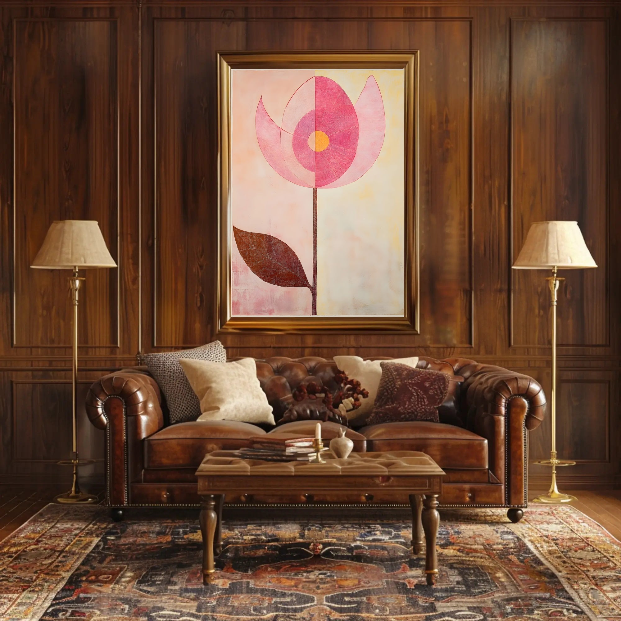 Abstract Floral Poster Modern Botanical Wall Art