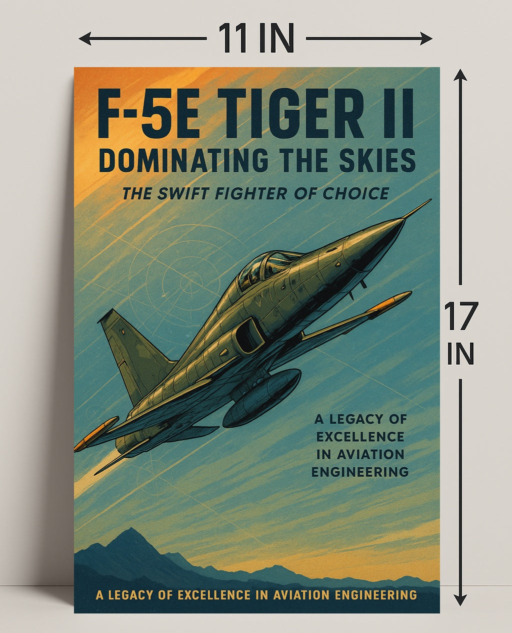 F-5E Tiger II Dominating the Skies Poster PosterGoat