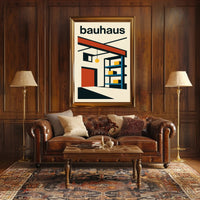 Bauhaus Geometry Modernist Interior Abstract, Artistic, or Pop Culture Poster