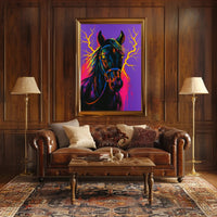 Electrifying Equine Poster