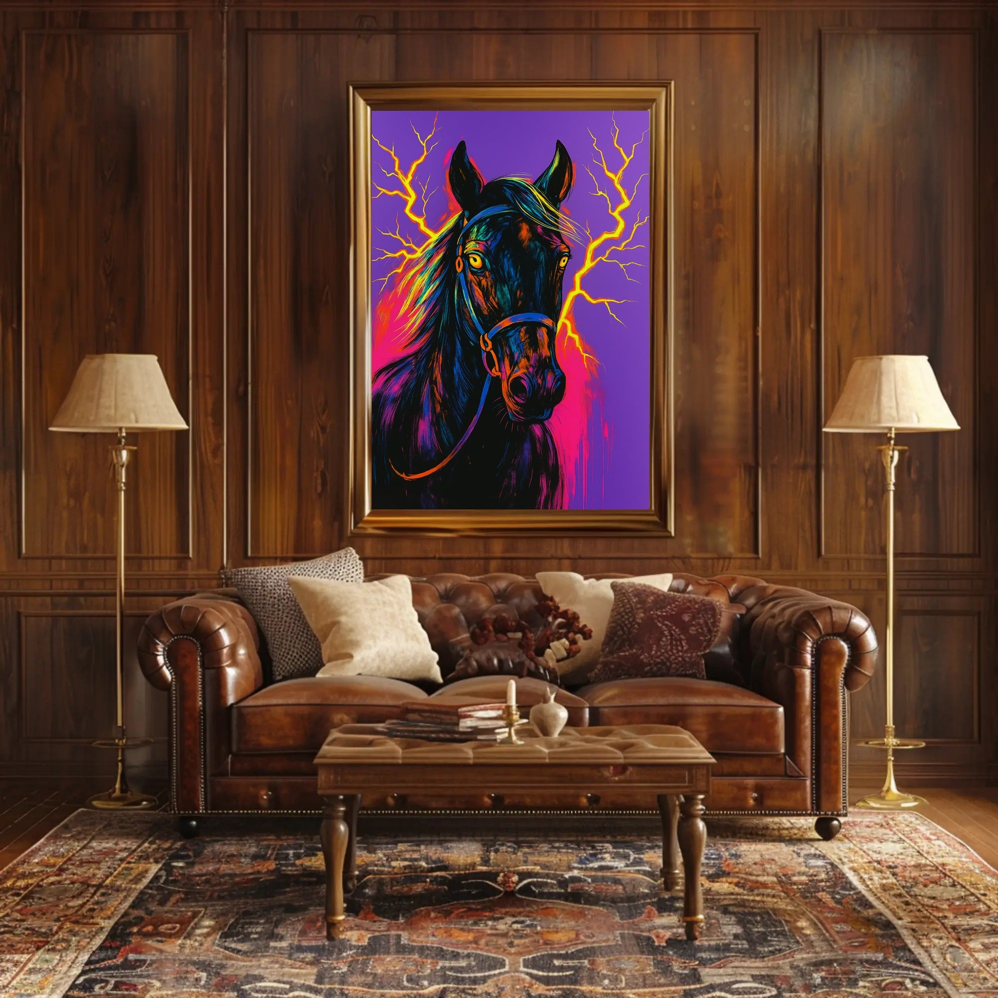 Electrifying Equine Poster