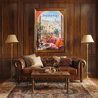 Baghdad Balcony View: Urban Serenity Poster