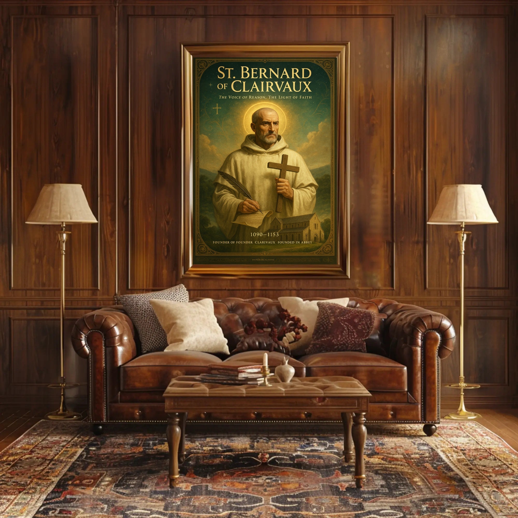 St. Bernard of Clairvaux Poster PosterGoat