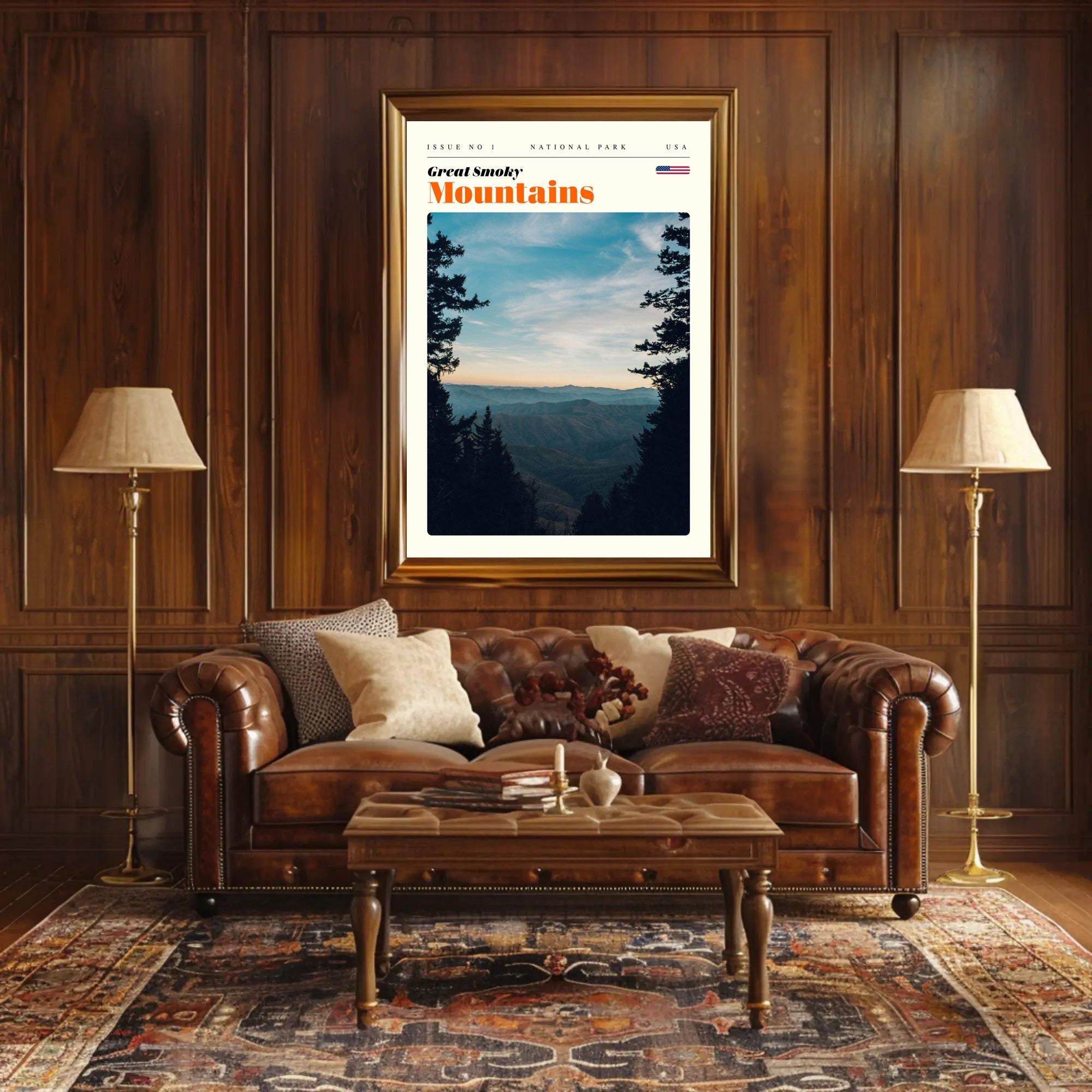 Great Smoky Mountains Scenic Poster Print