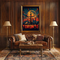 Toronto Skyline Art Poster