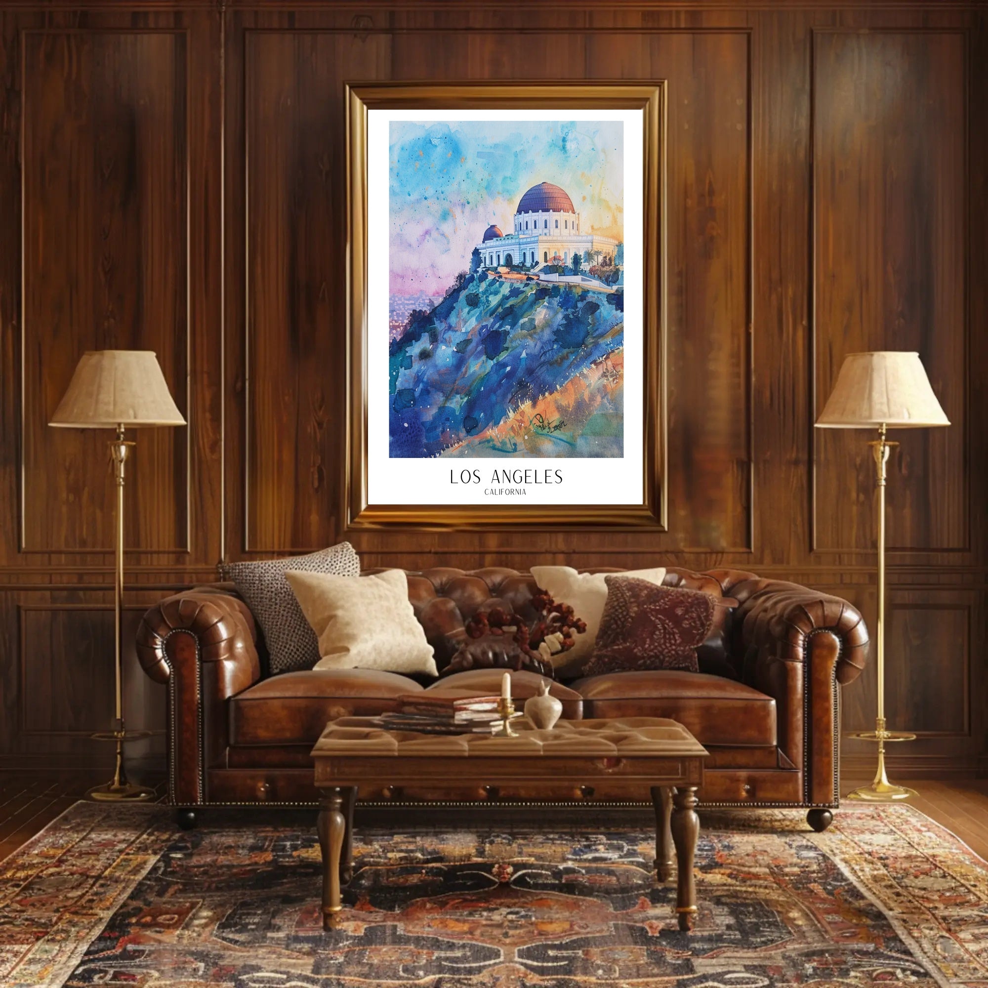 Los Angeles Skyline Poster PosterGoat
