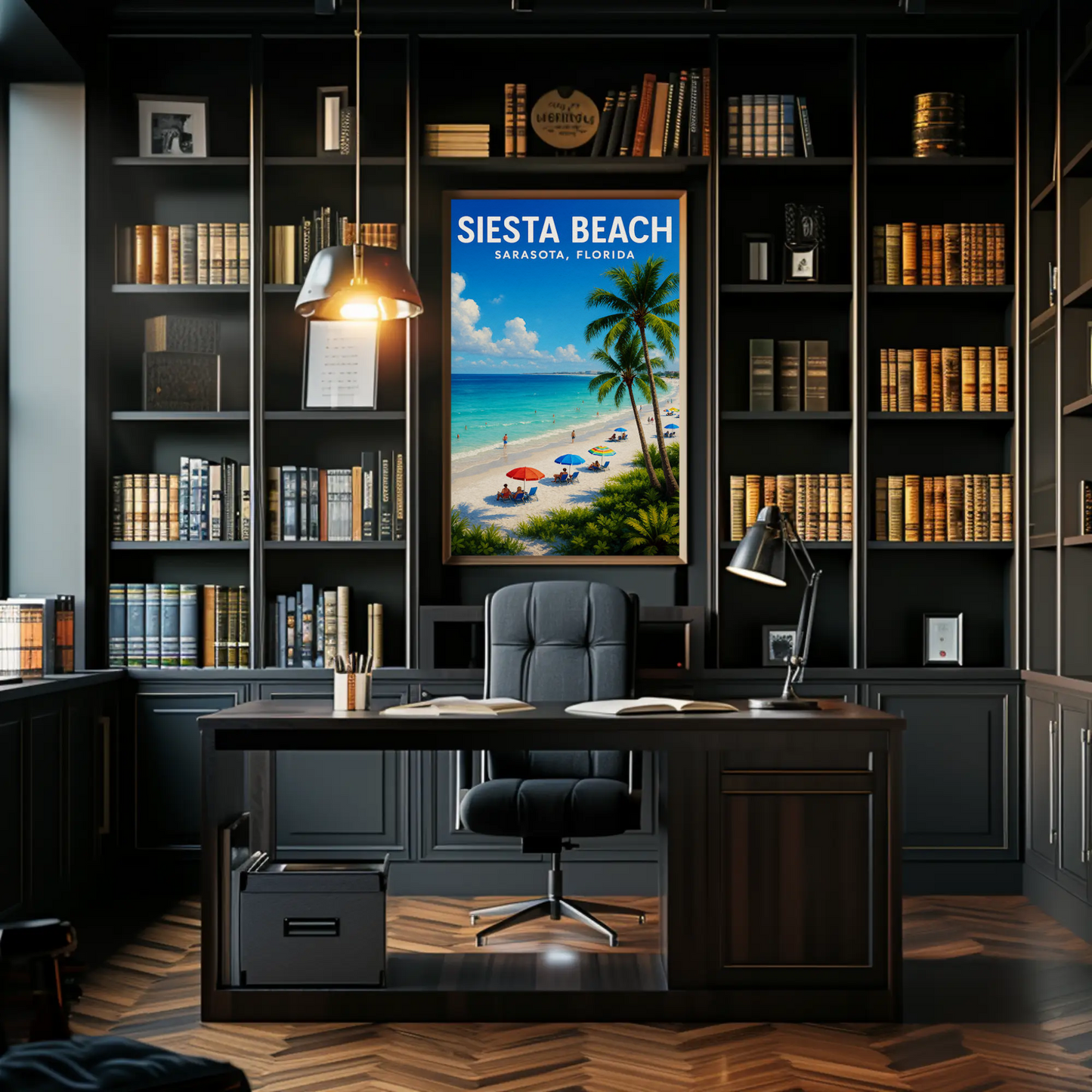Siesta Beach Sarasota Florida Palm Coast Poster Poster