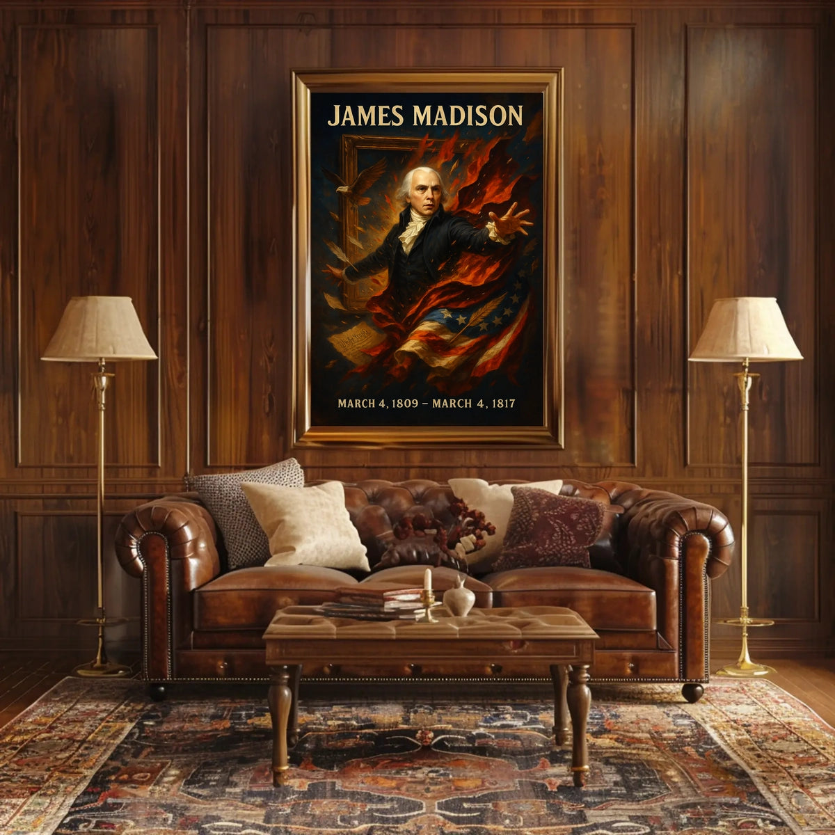 James Madison Presidential Legacy Poster