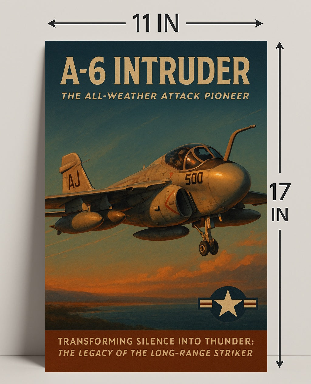 A-6 Intruder Vintage Military Recruitment Poster