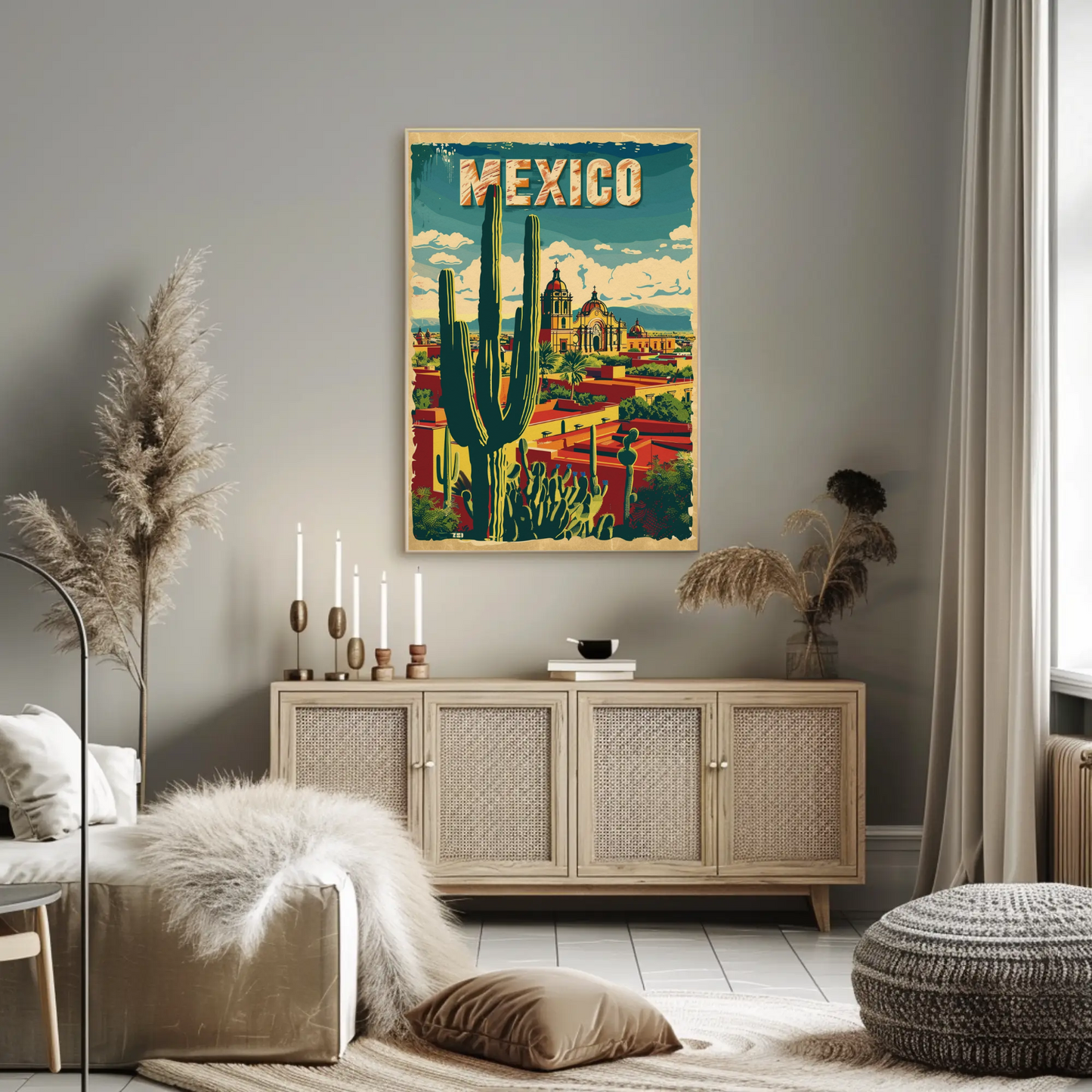 Mexico City Vintage Poster