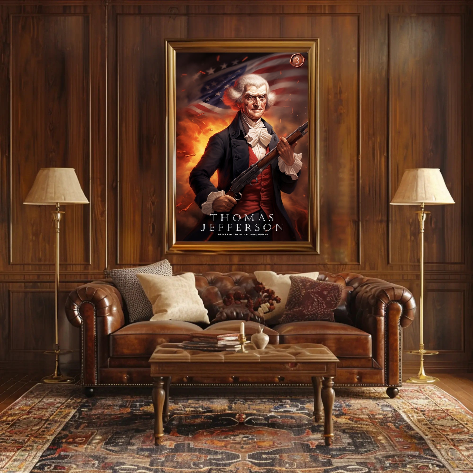 Thomas Jefferson: Democratic-Republican Legacy Poster