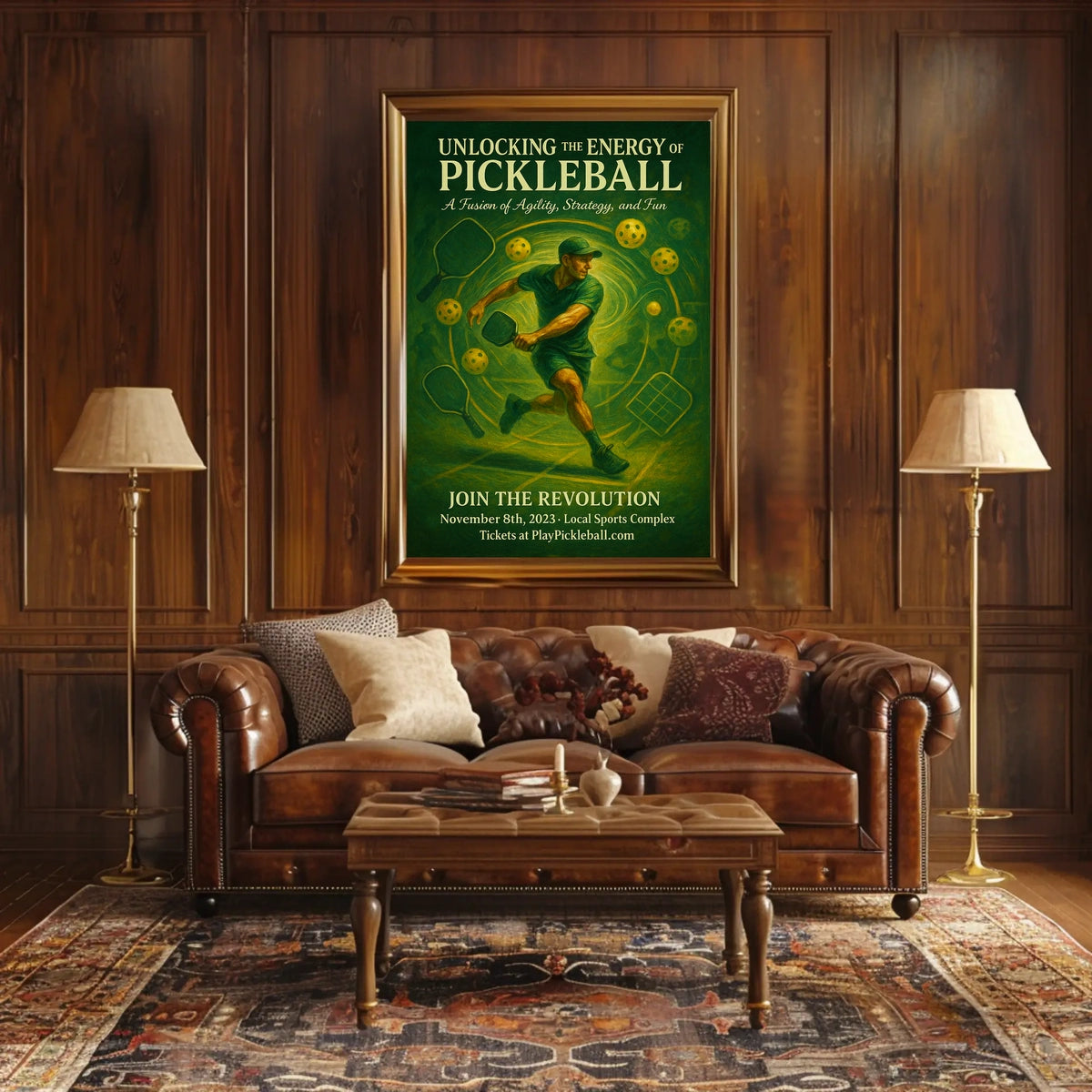 Unlocking the Energy of Pickleball Poster