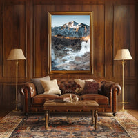 Majestic Snow-Capped Mountain Wilderness Adventure Poster