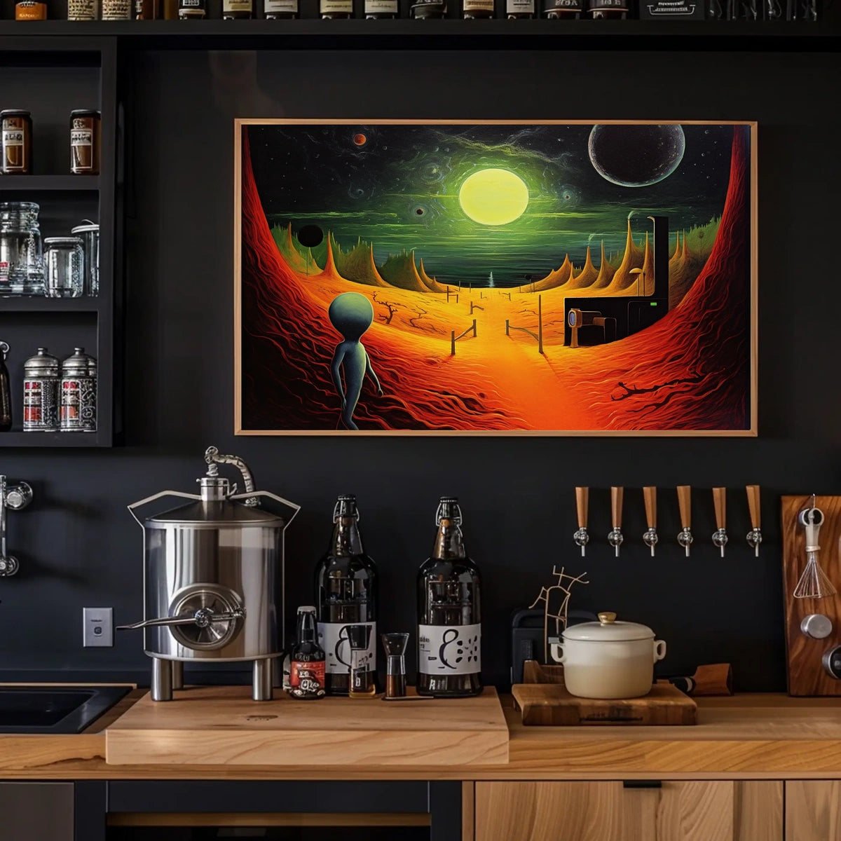 Alien Landscape Adventure Poster