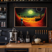 Alien Landscape Adventure Poster