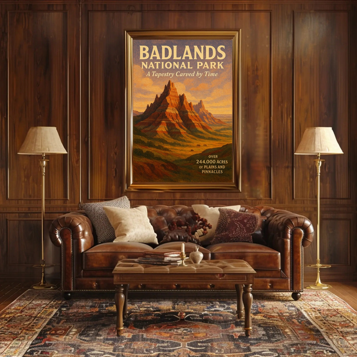 Badlands National Park A Tapestry Poster