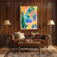 Vibrant Abstract Expressionism Poster for Artistic Home Decor