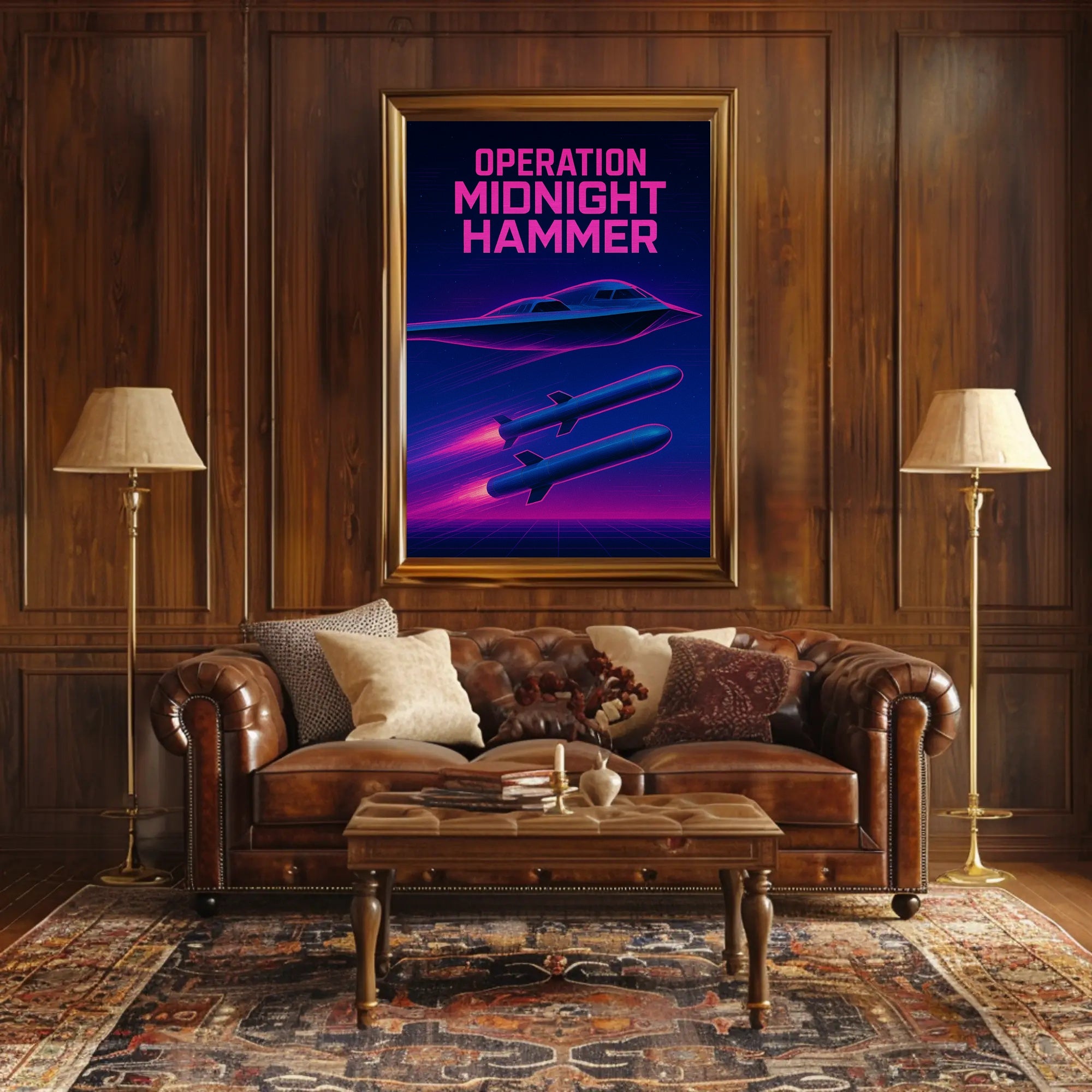Operation Midnight Hammer: Futuristic Sci-Fi Poster PosterGoat
