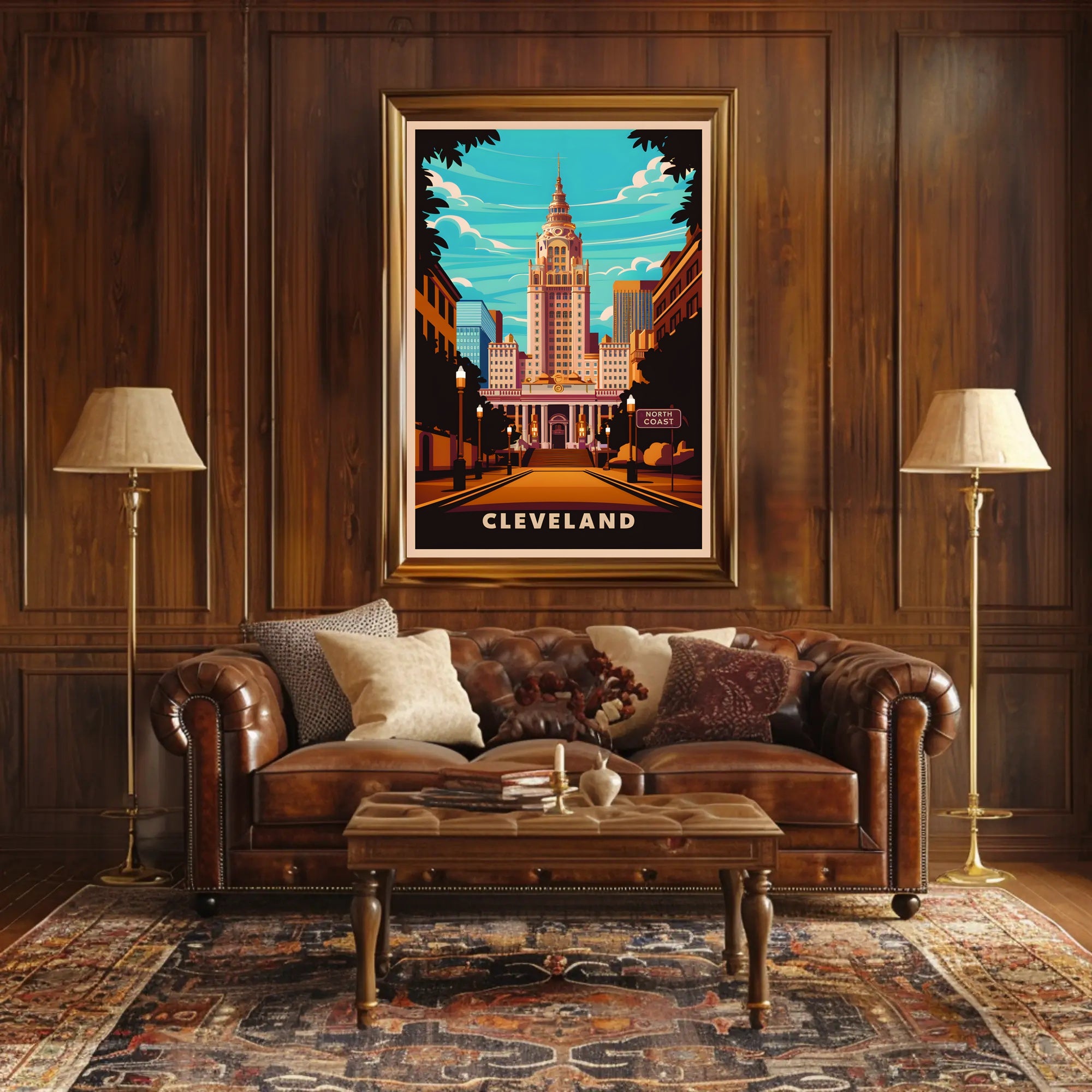 Cleveland Cityscape Poster