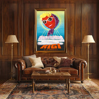 Rigi Switzerland Winter Adventure Retro Travel Poster PosterGoat