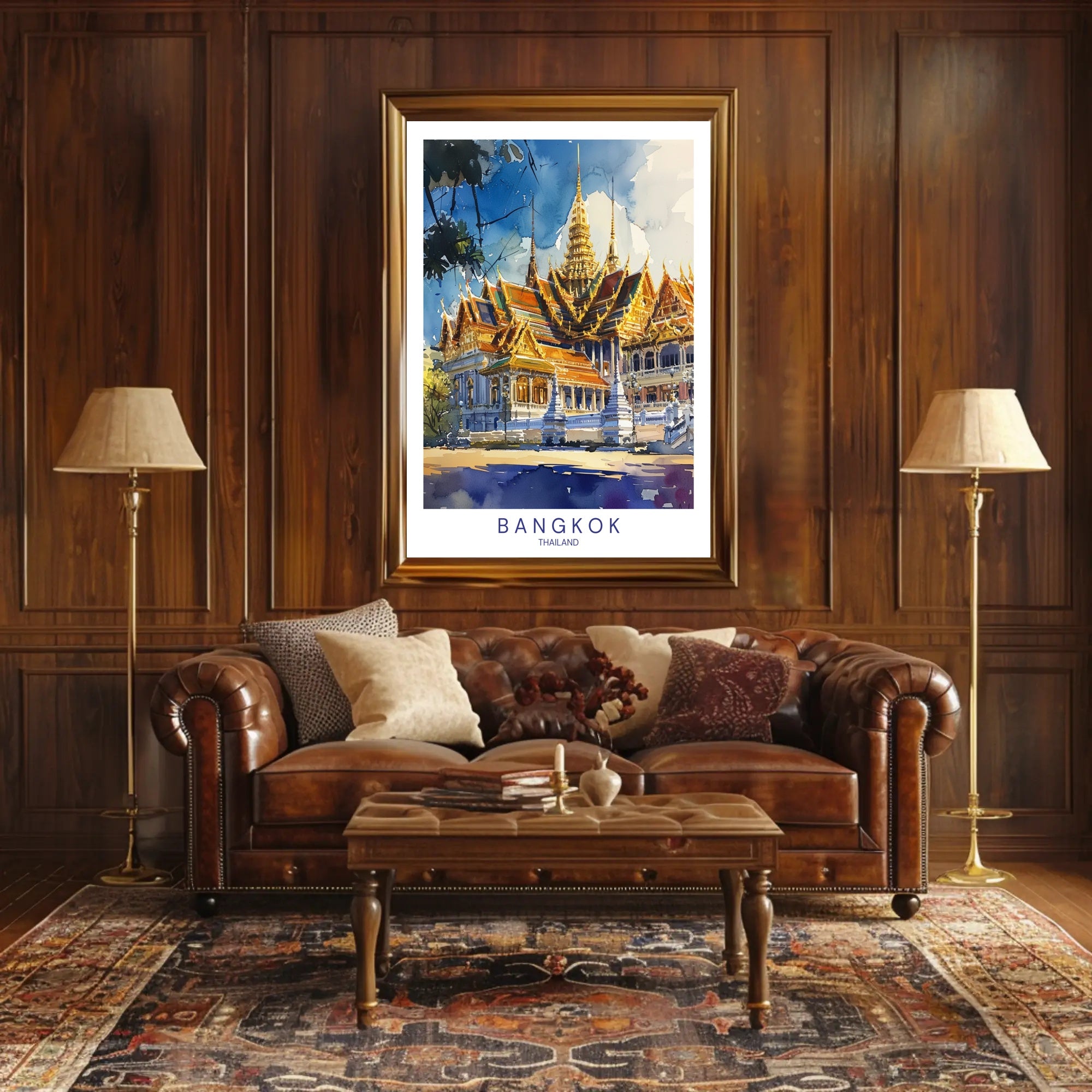 Bangkok's Architectural Splendor Poster PosterGoat