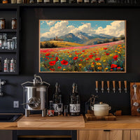 Serene Mountain Meadow Poster