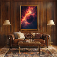 Celestial Nebula Planet Surreal Space Art Poster PosterGoat