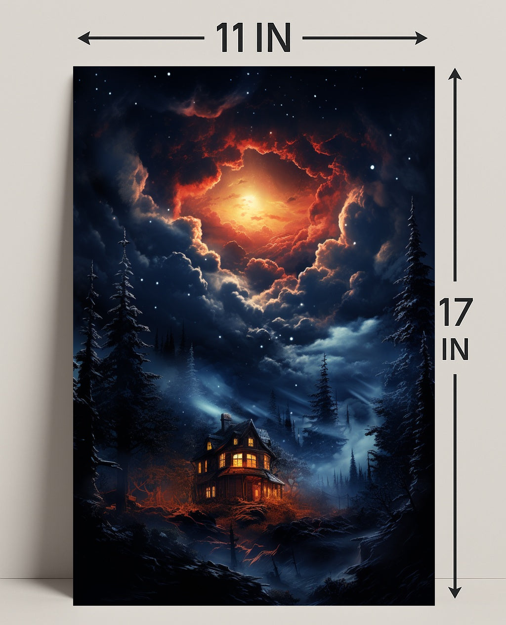 Enchanted Nightscape Poster