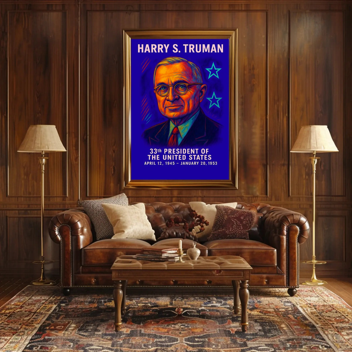 Harry S. Truman 33rd President Poster