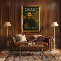 Chester A. Arthur Gilded Age Portrait Historical or Presidential Poster