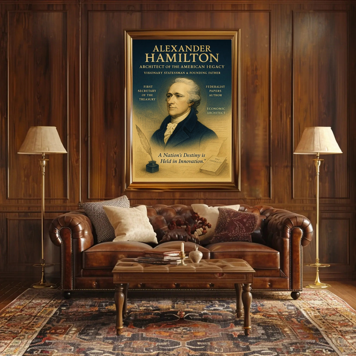 Alexander Hamilton Architect of the American Legacy Poster