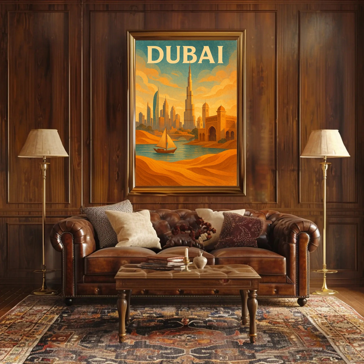 Dubai Poster Fusion Tradition And Modernity For Home Decor