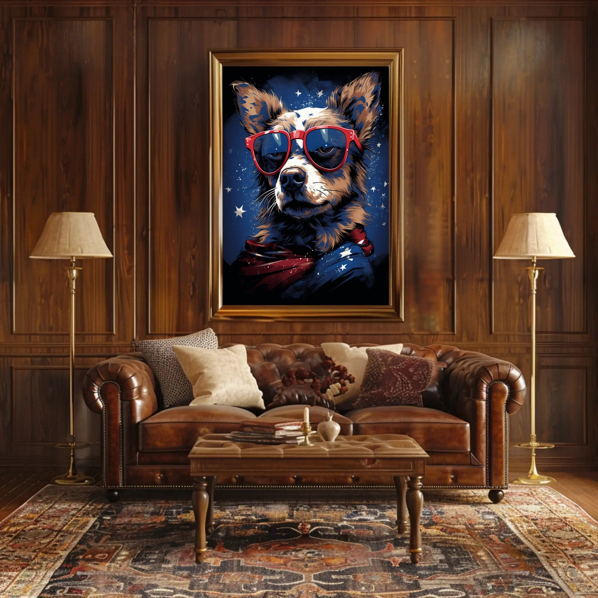 Patriotic Pooch Poster