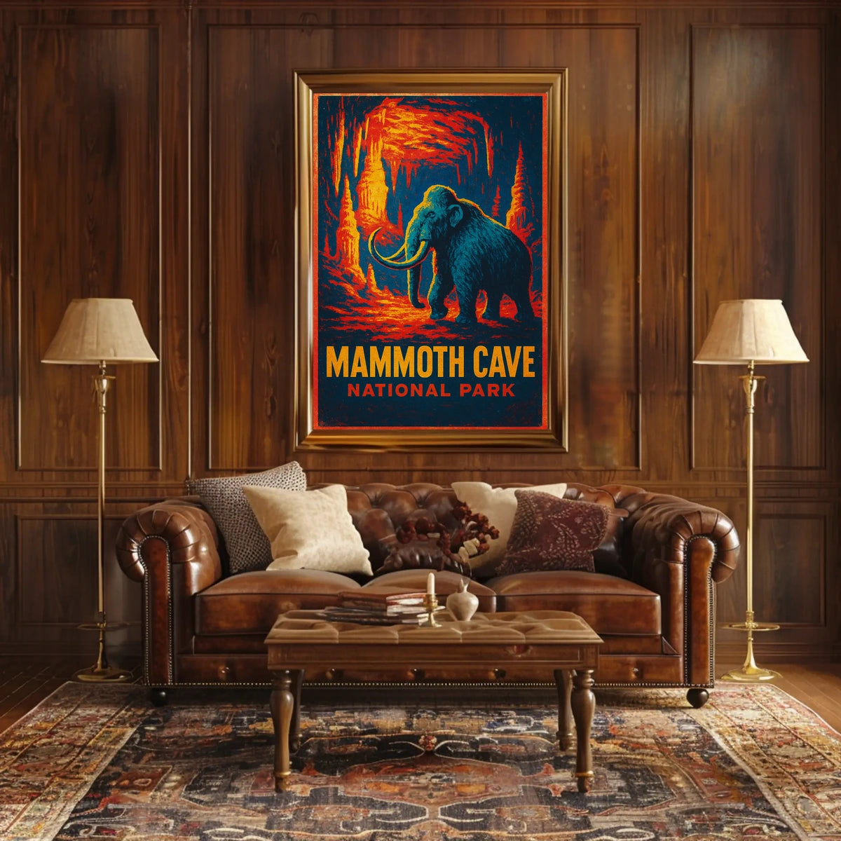 Mammoth Cave Vintage Adventure Poster