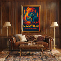 Mammoth Cave Vintage Adventure Poster
