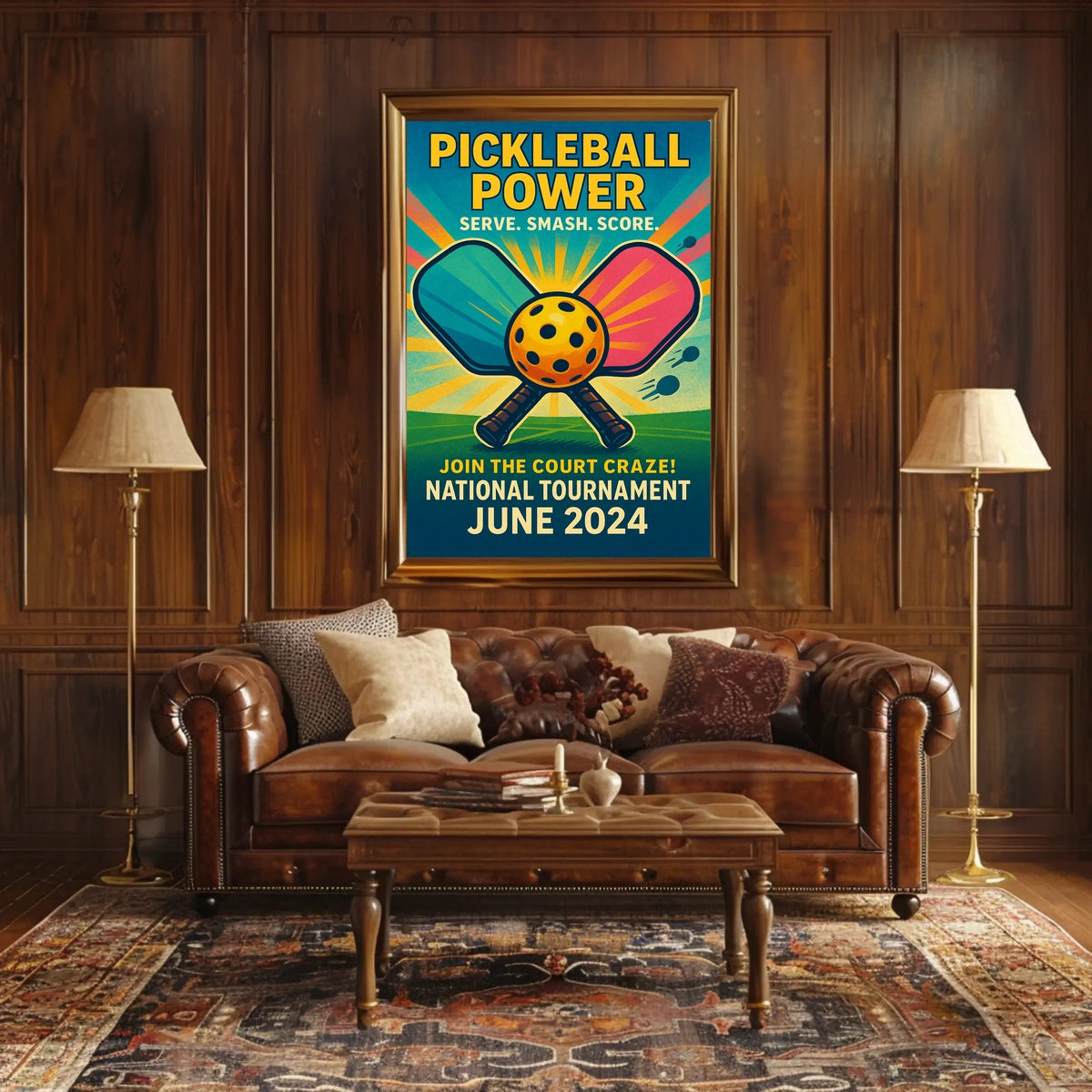 Pickleball Power Tournament 2024 Poster